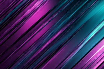 Futuristic abstract background featuring vibrant purple and deep teal metallic diagonal lines