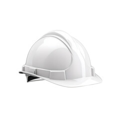 Fototapeta premium White construction hard hat on a Transparent background