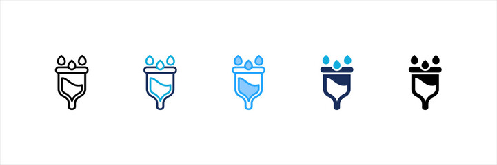 Obraz premium Menstrual Cup Multi Style Icon Set