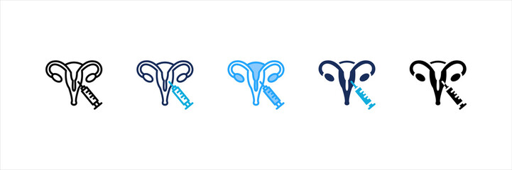 Insemination Multi Style Icon Set