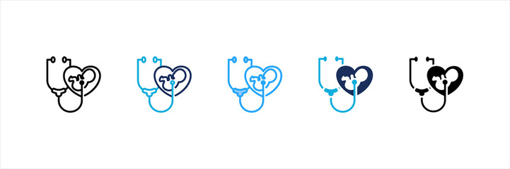 Pediatric Care Multi Style Icon Set