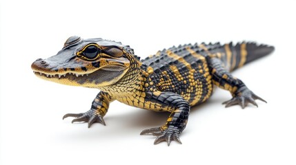 Obraz premium Close-Up Portrait of a Young Alligator