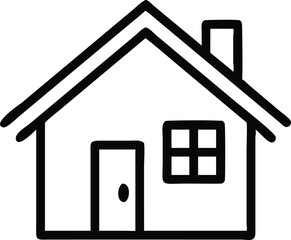 Web Home Icon Set Flat House Symbols for Websites & Apps