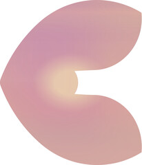 abstract liquid wave petal