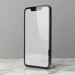 smartphone with blank screen