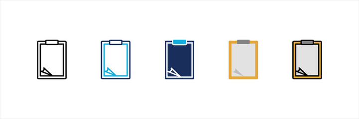 Clipboard Multi Style Icon Set