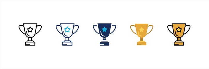 Trophy Multi Style Icon Set