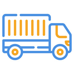 Colorful Delivery Truck Icon for Logistics