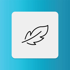 Ultra Lightweight icon. Editable stroke. Vector illustration.	
