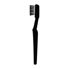 Toothbrush Silhouette Vector Illustration Design