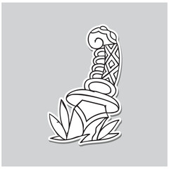 Half Sword Old School Tattoo Design