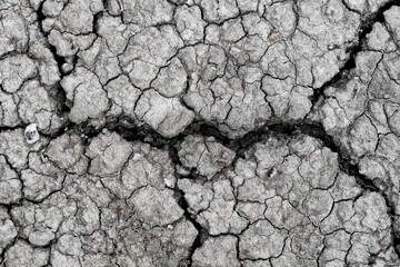 A textured view of cracked earth reveals the raw essence of nature's beauty and vulnerability, showcasing the impact of climate conditions on the environment.