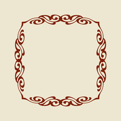 1106.eps vector frame with red ribbon