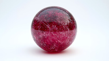 Fototapeta premium Radiant Orb: A close-up shot of a stunning, transparent, gemstone sphere radiates brilliance, captivating viewers with its unique beauty.