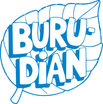 Buru-dian Ants on Leaf Sticker.