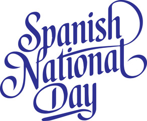 Fototapeta premium Spanish National Day.