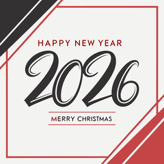 Trendy Dual Celebration 2026 Holiday Graphic