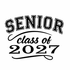 Modern Varsity Graduation 2027 Digital Art