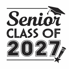 Retro and Vintage Class of 2027 Sports Font