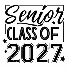 Retro and Vintage Class of 2027 Sports Font