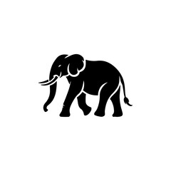 Elephant Silhouette Vector.