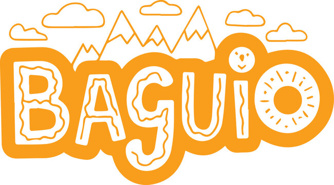 Baguio City Sticker Design.