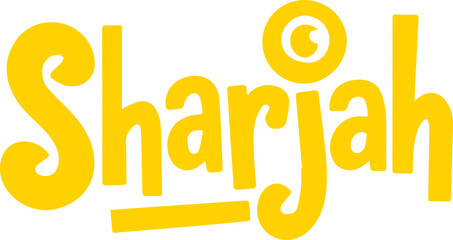 Sharjah City Sticker.