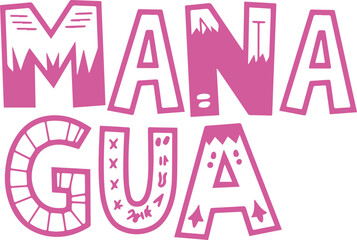 Managua City Name Design.