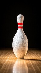 White Bowling Pin for Alley, Spotlight.