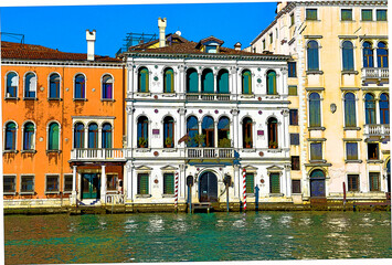 Venezia, palazzi affacciati sul canale.