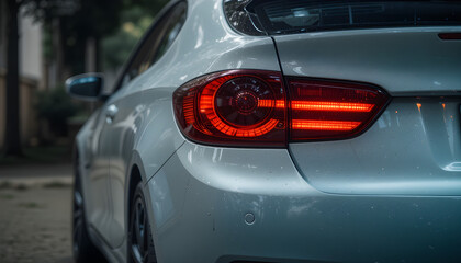 Fototapeta premium car headlight detail