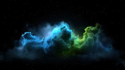 Obraz premium Nebula's Cosmic Dance: An abstract rendering of a vibrant nebula against a backdrop of the cosmos. It is an artful expression of the celestial beauty.