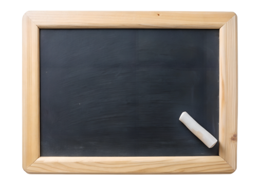 chalkboard with chalk clipart image on transparent background