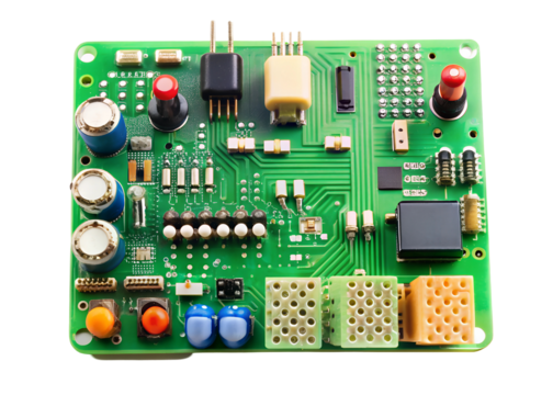 circuit board clipart image on transparent background - Powered by Adobe