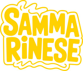 Sammarinese Text Graphic.