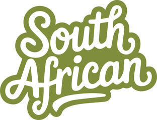 Fototapeta premium South African Typography.