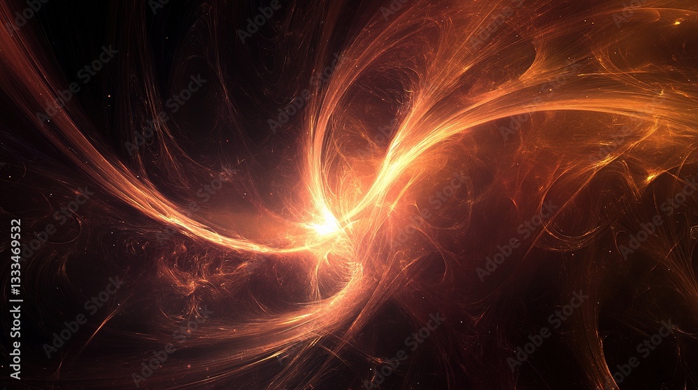 Poster futuristic abstract background with smooth flowing patterns
