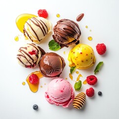 Obraz premium Colorful chocolate Easter eggs, a sweet spring celebration