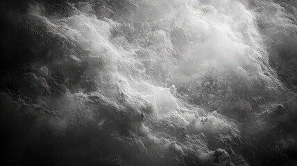 Abstract Grayscale Swirling Texture with Light Specks