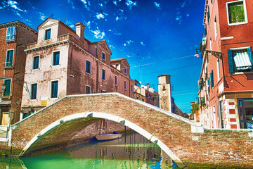 Venezia, paesaggio con canale.