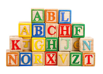 letter blocks clipart image on transparent background