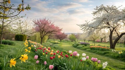 spring in the park