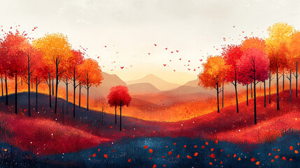 Fototapeta premium the comfort of the autumn forest