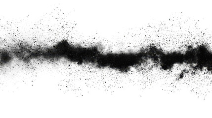 Obraz premium Black and white abstract background with dust particles, a textured monochrome design