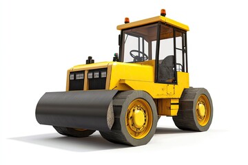 Road Roller isolated on a white background