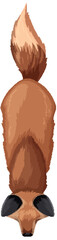 Top-Down View of a Fox