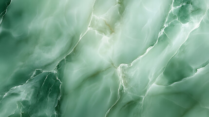 Fototapeta premium Luxurious green jade background with subtle glow and intricate patterns, creating serene and elegant atmosphere. smooth texture and natural veining add depth and sophistication to design