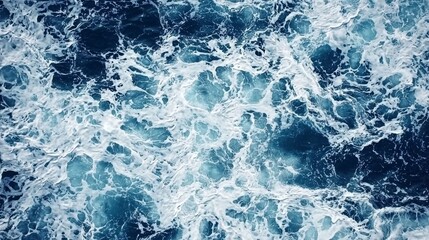 Fototapeta premium Capturing the natural texture in turbulent ocean waves.