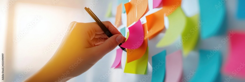 Aufkleber Agile Workspace Revolution Hybrid Collaboration Strategies with Dynamic Color-Coded Task Mapping for Next-Gen Professional Productivity and Remote Team Alignment