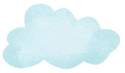 Hand-Drawn Watercolor Cloud Clipart &ndash; Soft & Dreamy Illustration